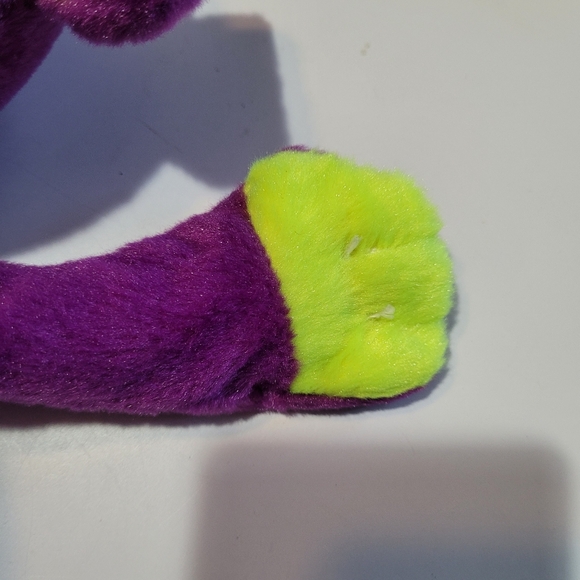 Toy Factory 2015 Floppy Monkey Plush 13" Soft Purple Glitter Eyes Stuffed Animal - Picture 5 of 7